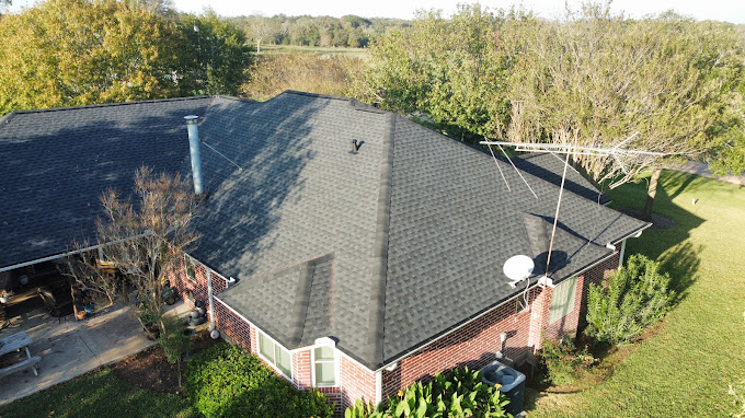 Northwest Houston home with a newly installed roof